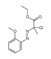 ethyl 2-chloro-2-[(2-methoxyphenyl)diazenyl]propanoate Structure