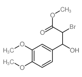 methyl 2-bromo-3-(3,4-dimethoxyphenyl)-3-hydroxy-propanoate Structure