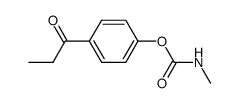 N-methyl-carbamic acid 4-propionyl-phenyl ester结构式