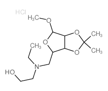 2-[ethyl-[(2-methoxy-7,7-dimethyl-3,6,8-trioxabicyclo[3.3.0]oct-4-yl)methyl]amino]ethanol结构式