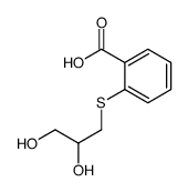 2-(2,3-dihydroxypropylsulfanyl)benzoic acid结构式