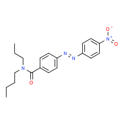 N-Butyl-4-[(4-nitrophenyl)azo]-N-propylbenzamide结构式