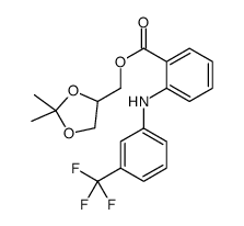 (2,2-dimethyl-1,3-dioxolan-4-yl)methyl 2-[3-(trifluoromethyl)anilino]benzoate Structure