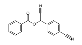 2-benzoyloxy-2(4-cyanophenyl)acetonitrile Structure