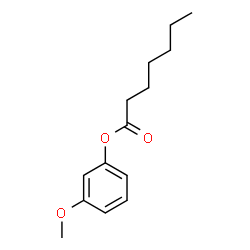 Heptanoic acid 3-methoxyphenyl ester结构式