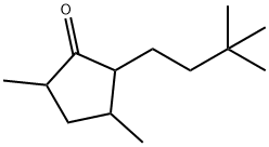 3,5-Dimethyl-2-(3,3-dimethylbutyl)-1-cyclopentanone结构式