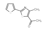 1-[4-甲基-2-(2-噻吩)-1,3-噻唑-5-基]-1-乙酮结构式