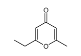 4H-Pyran-4-one,2-ethyl-6-methyl-(9CI)结构式