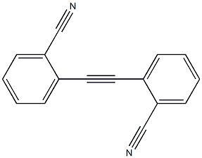 2,2'-(ethyne-1,2-diyl)dibenzonitrile结构式