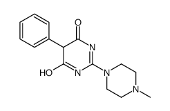 2-(4-methylpiperazin-1-yl)-5-phenyl-1H-pyrimidine-4,6-dione结构式