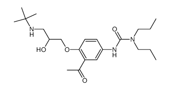 3-[3-Acetyl-4-(3-tert-butylamino-2-hydroxy-propoxy)-phenyl]-1,1-dipropyl-urea Structure