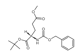 N-苄氧羰基-L-谷氨酸-5-甲酯-1-叔丁酯结构式