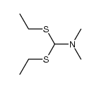 (bis-ethylsulfanyl-methyl)-dimethyl-amine Structure