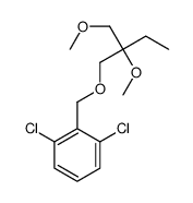 1,3-dichloro-2-[[2-methoxy-2-(methoxymethyl)butoxy]methyl]benzene结构式