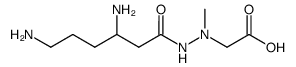 (S)-3,6-Diaminohexanoic acid N'-(carboxymethyl)-N'-methyl hydrazide structure