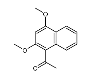 1-Acetyl-2,4-dimethoxy-naphthalin Structure