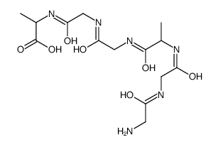 (2S)-2-[[2-[[2-[[(2S)-2-[[2-[(2-aminoacetyl)amino]acetyl]amino]propanoyl]amino]acetyl]amino]acetyl]amino]propanoic acid结构式