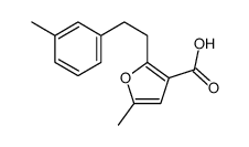 5-methyl-2-[2-(3-methylphenyl)ethyl]furan-3-carboxylic acid Structure