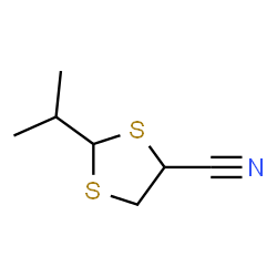 1,3-Dithiolane-4-carbonitrile,2-(1-methylethyl)-(9CI)结构式