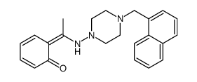 (6Z)-6-[1-[[4-(naphthalen-1-ylmethyl)piperazin-1-yl]amino]ethylidene]cyclohexa-2,4-dien-1-one结构式