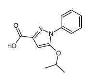 1-phenyl-5-propan-2-yloxypyrazole-3-carboxylic acid结构式