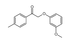 2-(3-methoxyphenoxy)-1-(4-methylphenyl)ethanone结构式