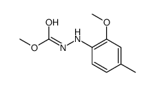 methyl N-(2-methoxy-4-methylanilino)carbamate结构式