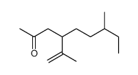 7-methyl-4-prop-1-en-2-ylnonan-2-one结构式