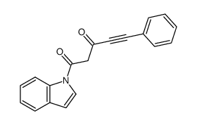 1-(3-oxo-5-phenyl-pent-4-ynoyl)-indole Structure