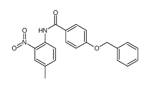 N-(4-methyl-2-nitrophenyl)-4-phenylmethoxybenzamide结构式