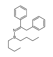 N-dibutylboranyl-1,2-diphenylethanimine结构式