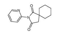 2-pyridin-2-yl-2-azaspiro[4.5]decane-1,3-dione结构式