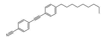 4-[2-(4-nonylphenyl)ethynyl]benzonitrile Structure