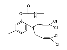 Methyl-carbamic acid 2-[bis-(3,3-dichloro-allyl)-amino]-5-methyl-phenyl ester Structure