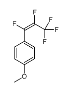 1-methoxy-4-(1,2,3,3,3-pentafluoroprop-1-enyl)benzene结构式