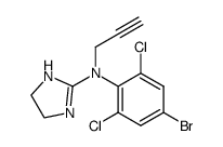 2-[N-propargyl-N-(2',6'-dichloro-4'-bromo-phenyl)-amino]-2-imidazoline Structure