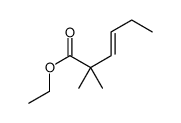 ethyl 2,2-dimethylhex-3-enoate结构式