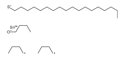 butoxy-dibutyl-octadecylsulfanylstannane Structure