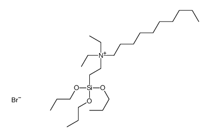 decyl-diethyl-(2-tripropoxysilylethyl)azanium,bromide Structure