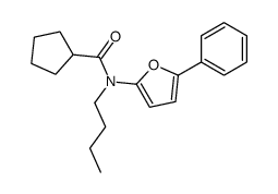 N-butyl-N-(5-phenylfuran-2-yl)cyclopentanecarboxamide结构式
