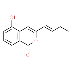 3-[(E)-1-Butenyl]-5-hydroxy-1H-2-benzopyran-1-one结构式