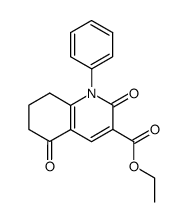 2,5-dioxo-1-phenyl-1,2,5,6,7,8-hexahydro-quinoline-3-carboxylic acid ethyl ester Structure