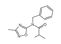 N-benzyl-N-(3-methyl-[1,2,4]oxadiazol-5-yl)-isobutyramide结构式