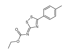 (5-p-tolyl-[1,2,4]dithiazol-3-ylidene)-carbamic acid ethyl ester结构式