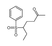 5-(benzenesulfonyl)heptan-2-one Structure