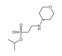 propan-2-yl 2-(morpholin-4-ylamino)ethanesulfonate Structure