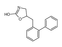 5-[(2-phenylphenyl)methyl]-1,3-oxazolidin-2-one结构式