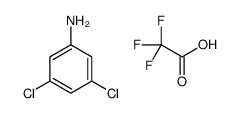 3,5-dichloroaniline,2,2,2-trifluoroacetic acid结构式