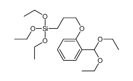 3-[2-(diethoxymethyl)phenoxy]propyl-triethoxysilane Structure