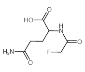 4-carbamoyl-2-[(2-fluoroacetyl)amino]butanoic acid结构式